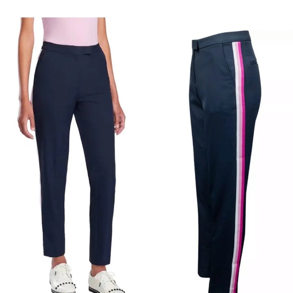 G Fore Women’s Golf Pants Tuxedo Stripe Pink - SOLD OUT ~ - Picture 6 of 6